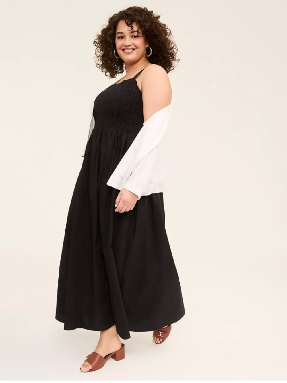 Lane Bryant Smocked Maxi Dress